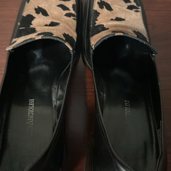 Leather Block Heels with Camel Suede Print! - Picture 6 of 10